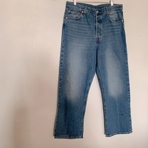 Levi's ribcage straight ankle jeans
